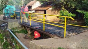 Atas Instruksi Bupati Toha, Jembatan Purwosari Rampung Diperbaiki
