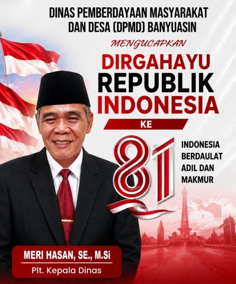 DPMD Banyuasin Ajak Masyarakat Desa Maknai HUT RI ke-81