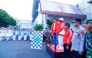 Semangat Kemerdekaan Membara, Bupati Toha Buka Lomba Baris-Berbaris HUT ke-81 RI di Muba