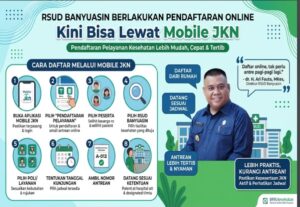 RSUD Banyuasin Berlakukan Pendaftaran Online, Kini Bisa Lewat Mobile JKN