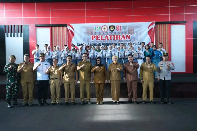 Persiapan Jelang HUT Ke-81 RI, Wabup Netta Pimpin Upacara Pelatihan Paskibraka Tahun 2026