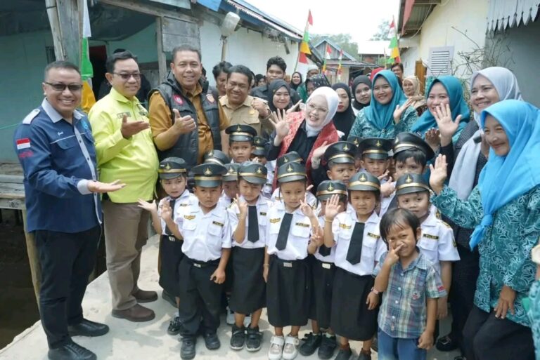 Wabup Netta Tinjau Persiapan Pembangunan PLTS di Desa Kuala Sugihan