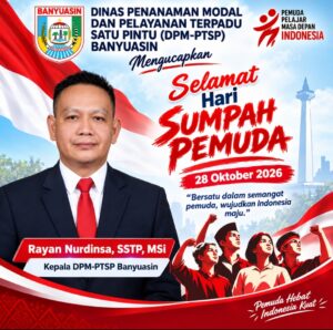 Peringati Hari Sumpah Pemuda 2026, Rayan Nurdinsa Ajak Pegawai DPMPTSP Banyuasin Perkuat Persatuan dan Semangat Pelayanan