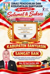 Disdikbud Banyuasin Apresiasi Penghargaan Kategori Sangat Baik atas Kinerja Pelayanan Publik Tahun 2026
