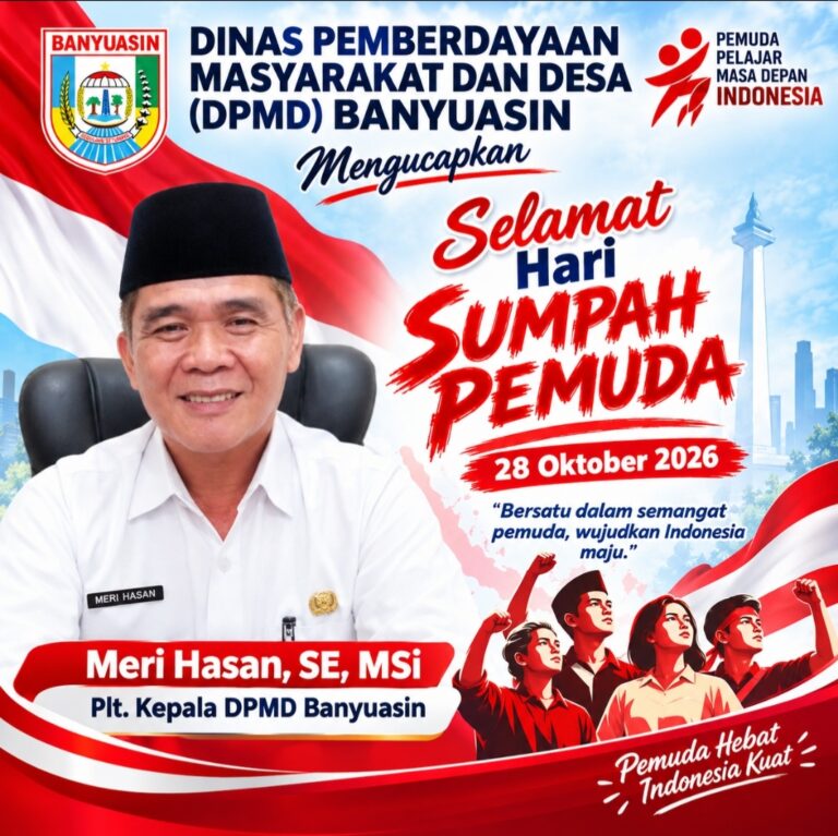 Hari Sumpah Pemuda 2026, Plt. Kepala DPMD Banyuasin Meri Hasan Ajak Pemuda Desa Jadi Pelopor Kemajuan