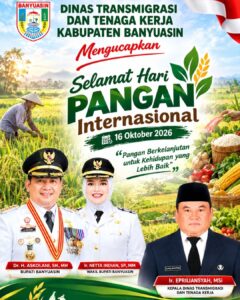 Kadistransnaker Banyuasin Epriliansyah Ucapkan Selamat Hari Pangan Sedunia 2026, Ajak Masyarakat Perkuat Ketahanan Pangan