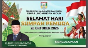 Hari Sumpah Pemuda 2026, Kadis LH Banyuasin Zazili Mustopa Ajak Masyarakat Jaga Kelestarian Lingkungan